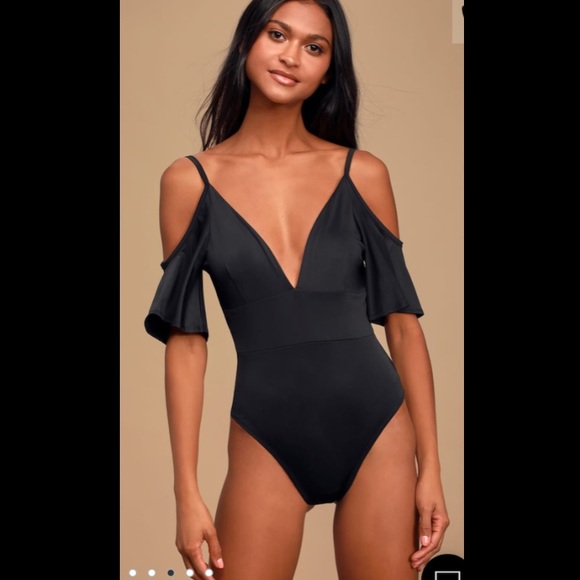 Lulu’s black off-the-shoulder bodysuit —nwt - Picture 4 of 6